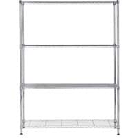 Alba Chroom Opbergrek 1.200 x 350 x 1.600 mm Zilver