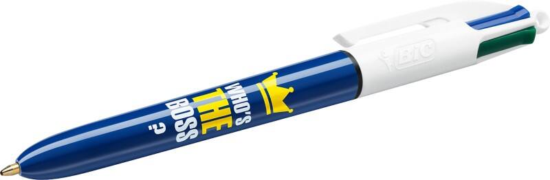 BIC 4 Colours Who is the boss? Intrekbaar Balpen Multikleur 0,4 mm Medium Balpen Navulbaar