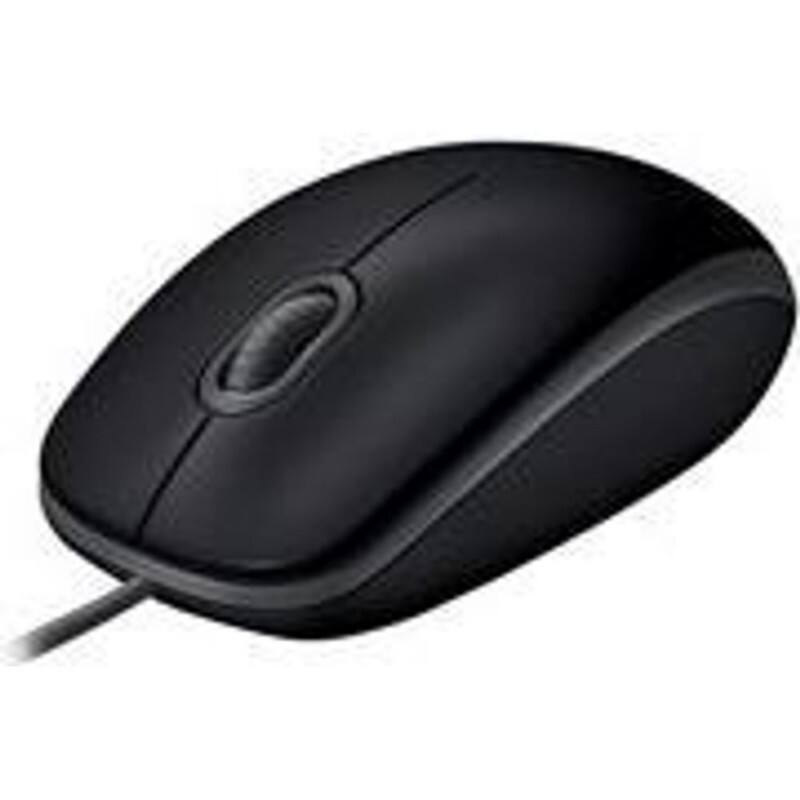 Logitech USB-muis B110 1000 dpi Ambidexter Zwart