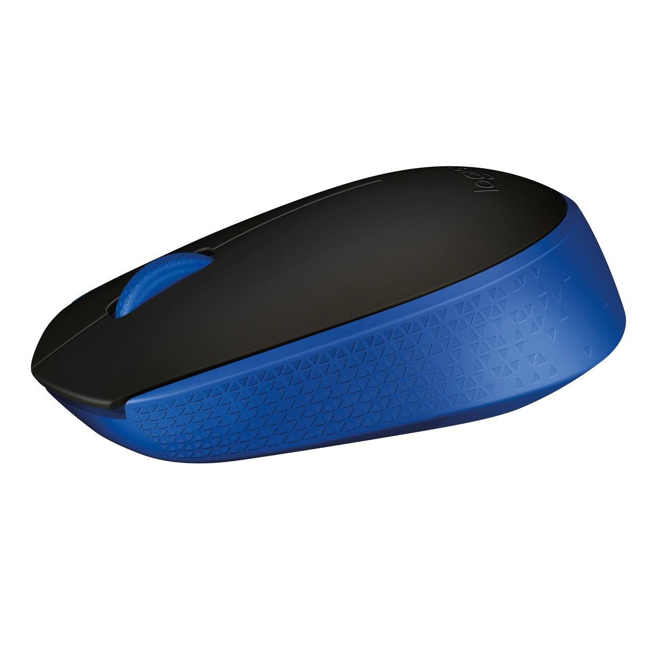 Logitech M171 Muis Draadloos Zonder bluetooth Blauw Geschikt voor linkshandigen
