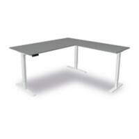 Kerkmann Move 3 Zit-sta bureau Grafiet met uitbreiding 180 x 80 x 72-120 cm