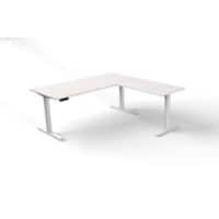 Kerkmann Move 3 Zit-sta bureau Wit met uitbreiding 180 x 80 x 72-120 cm