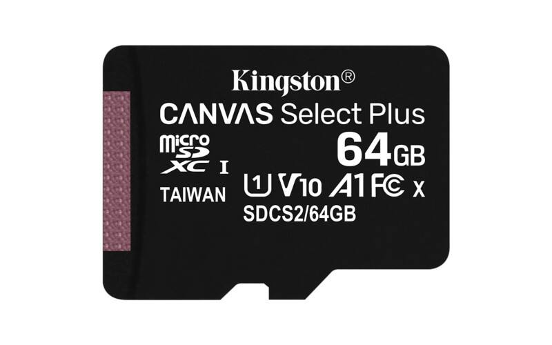 Kingston Canvas Select Plus microSDXC-kaart 64 GB Class 10