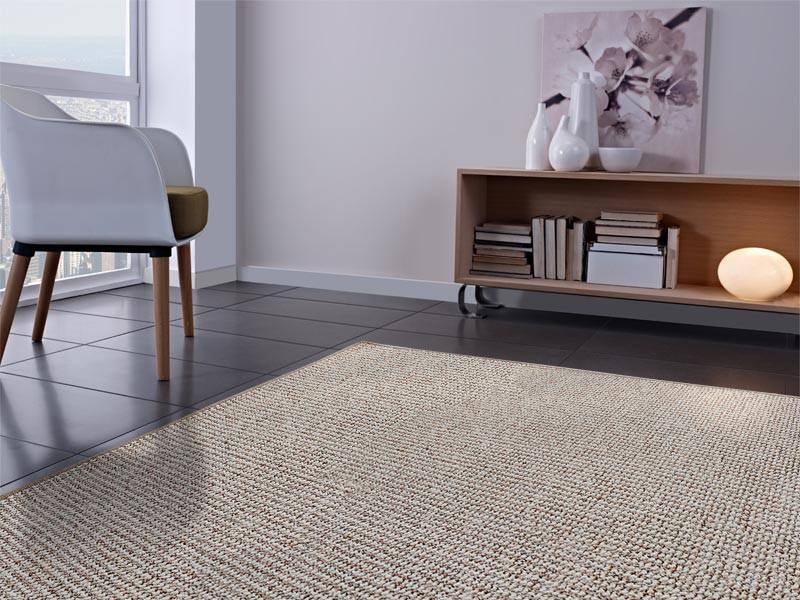 FLOORDIREKT STEP Carlton Vloerkleed PP (Polypropeen) Beige, grijs 50 x 100 cm