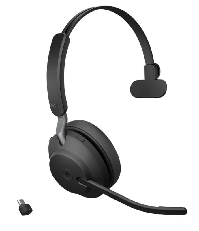 Jabra Evolve2 65 Draadloos Headset Bluetooth Met Microfoon Mono Zwart