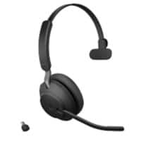 Jabra Evolve2 65 Draadloos Mono Headset Over het hoofd Noise Cancelling Bluetooth met Microfoon Zwart