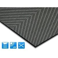 Casa Pura Catania Buitenkleed Polyester, PVC (polyvinylchloride), vinyl Rechthoekig Grijs 90 x 600 cm