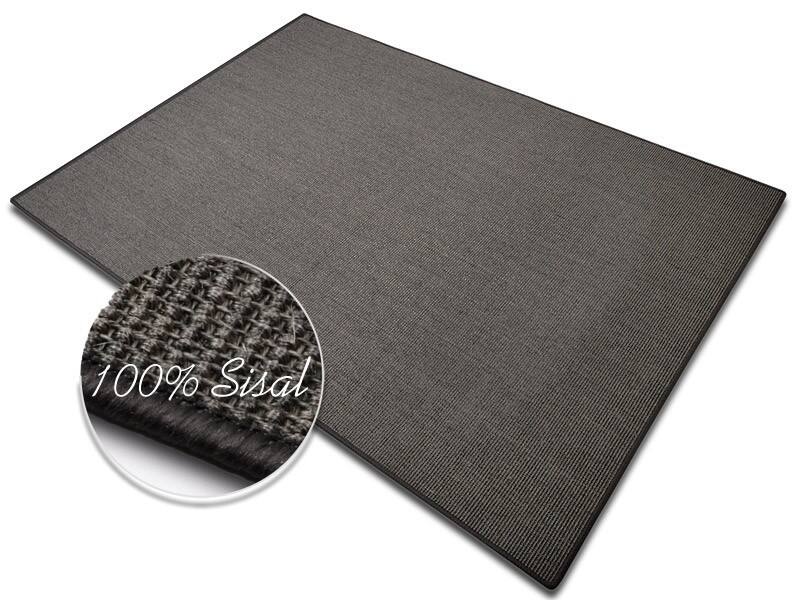 FLOORDIREKT STEP Sylt Vloerkleed Sisal Rechthoekig Grijs 100 x 150 cm