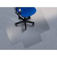 office marshal Stoelmat met lip voor vloerbedekking First Class PC Transparant 1200 x 900 mm