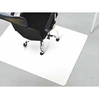 FLOORDIREKT PRO Stoelmat voor vloerbedekking PC Wit 1200 x 750 mm