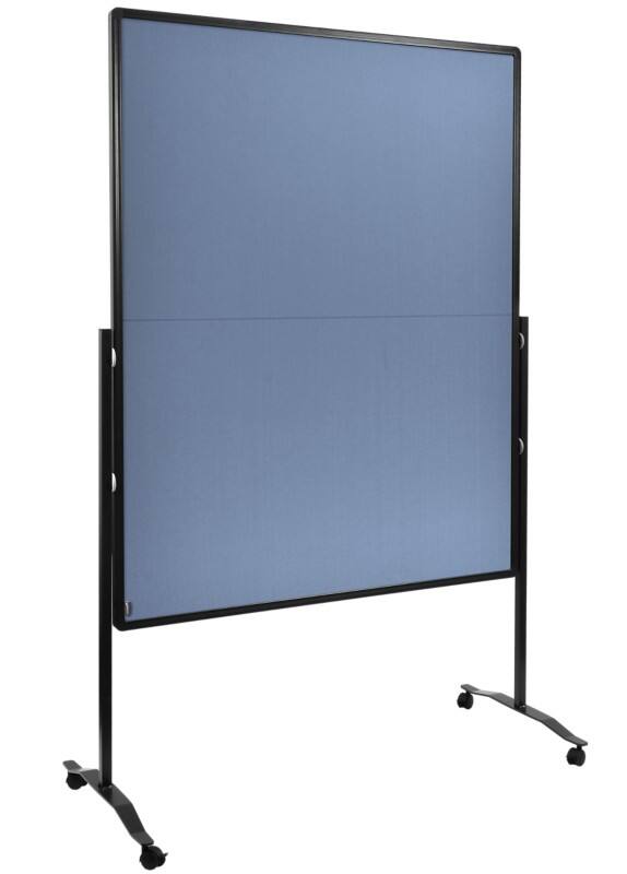 Legamaster Premium Plus Vilt Prikbord Vrijstaand 126 (B) x 58 (D) x 196 (H) cm Aluminium Blauw, grijs