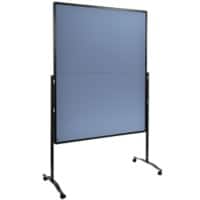 Legamaster Premium Plus Vilt Prikbord Vrijstaand 126 (B) x 58 (D) x 196 (H) cm Aluminium Blauw, grijs