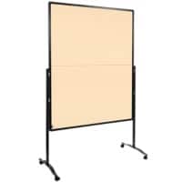 Legamaster Premium Plus Vilt Prikbord Magnetisch Vrijstaand 126 (B) x 58 (D) x 196 (H) cm Aluminium Beige