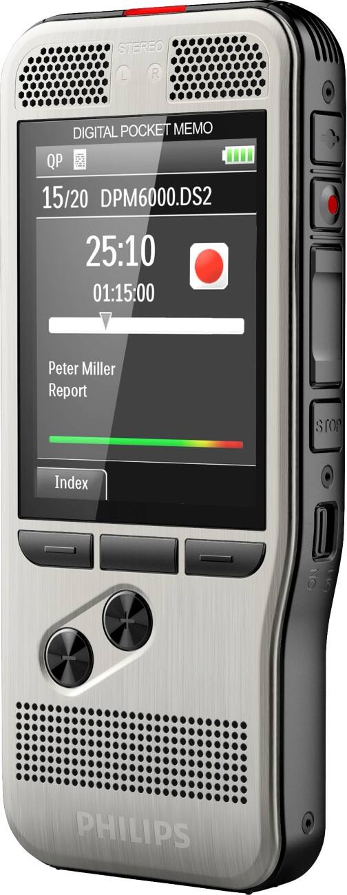 Philips Spraakrecorder PocketMemo DPM6000 Grijs