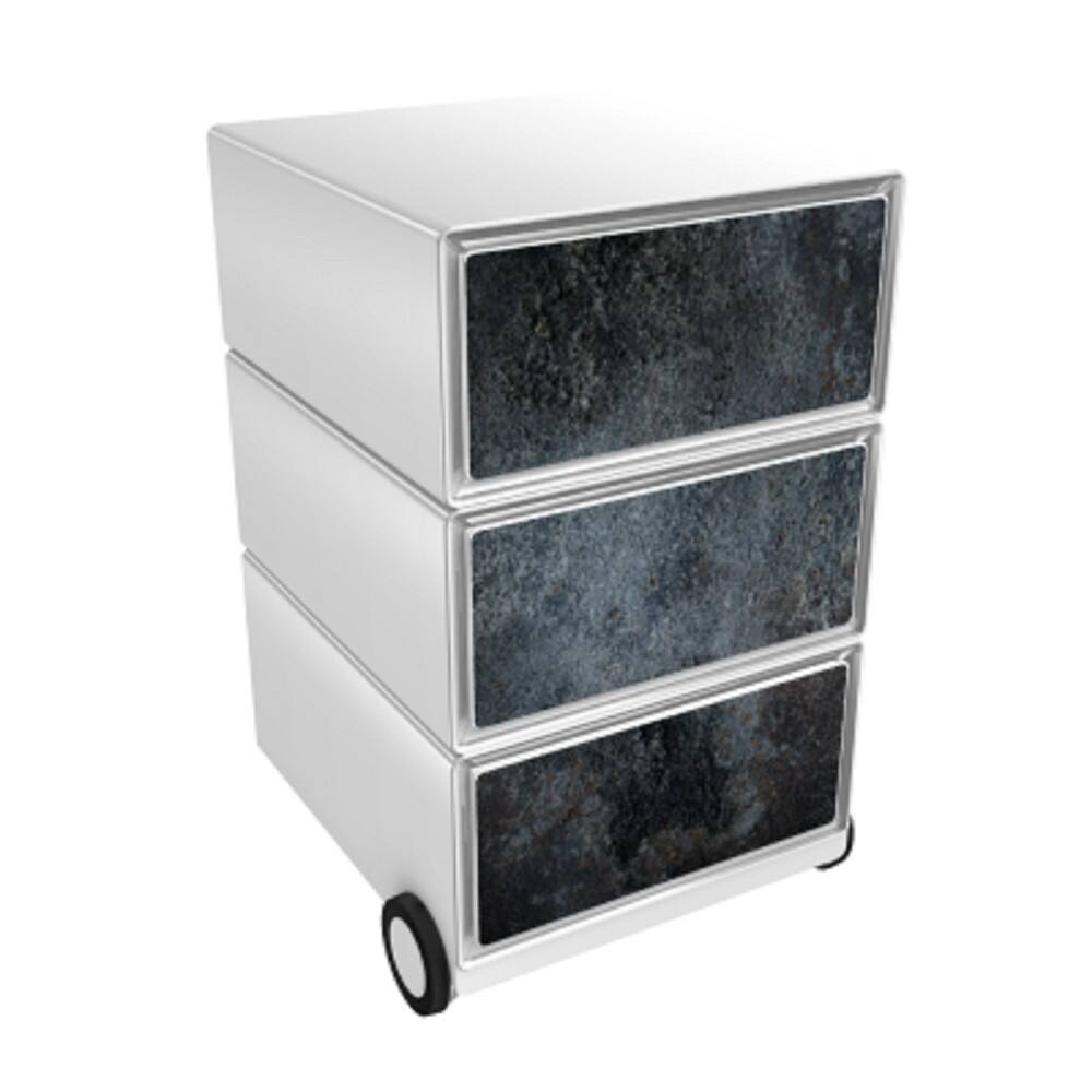 Paperflow easybox mobiele ladenblok met 3 lades 642x390x436mm nigrum