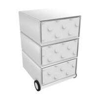 Paperflow easybox mobiele ladenblok met 3 lades 642x390x436mm brick