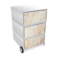 Paperflow Easybox Mobiel ladeblok met 4 lades 642x390x436 mm Gold Leaves Design