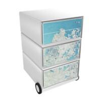Paperflow Easybox Mobiel ladeblok met 4 lades 642x390x436 mm Continent Design