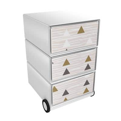 Paperflow Easybox Mobiel ladeblok met 4 lades 642x390x436 mm Ethnic Design