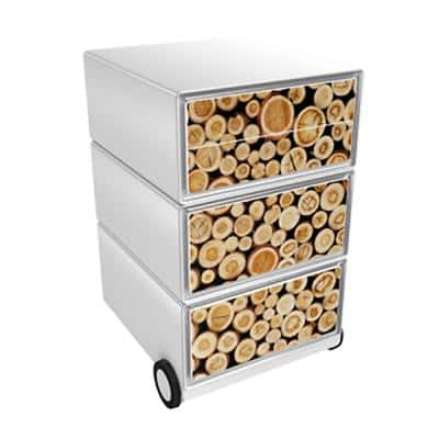 Paperflow Easybox Mobiel ladeblok met 4 lades 642x390x436 mm Logs Design