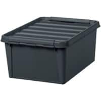 SmartStore Gerecycled Magazijnbak 14 l Met deksel Grijs 30 x 40 x 18 cm