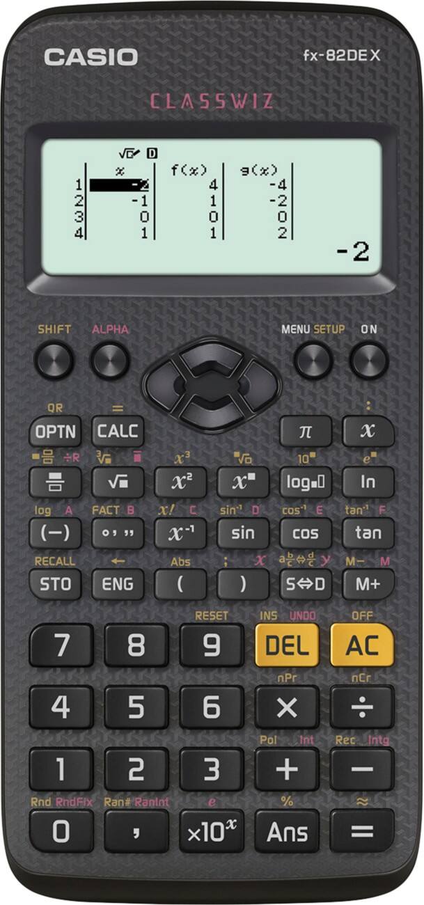 CASIO Wetenschappelijke rekenmachine FX-82DEX Zwart