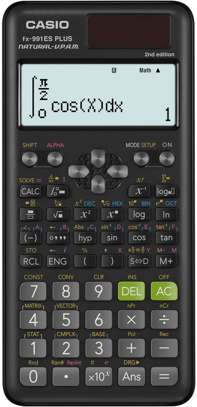 CASIO Wetenschappelijke rekenmachine FX-991ESPLUS-2- CH Zwart