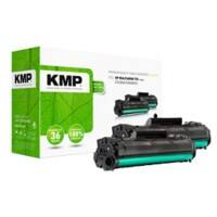 Originele KMP HP 85A Tonercartridge CE285AD Zwart, Zwart Multipak  2 Stuks