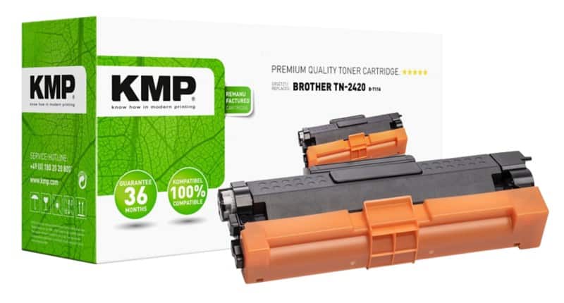 KMP Compatibel Brother TN-2420 Tonercartridge Zwart