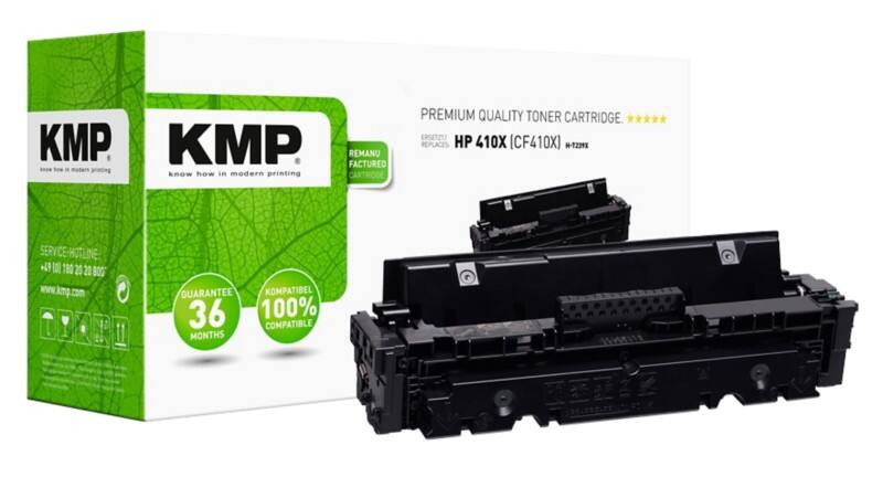 KMP Compatibel HP 410X Tonercartridge CF410A Zwart