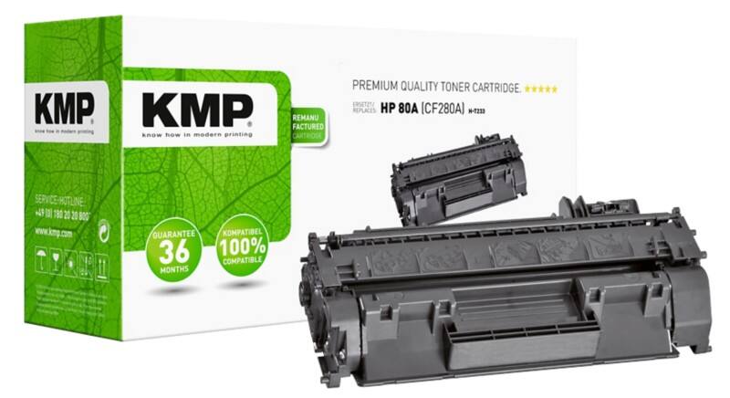 KMP Compatibel HP 80A Tonercartridge CF280A Zwart