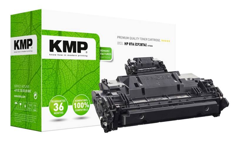 KMP Compatibel HP 87A Tonercartridge CF287A Zwart