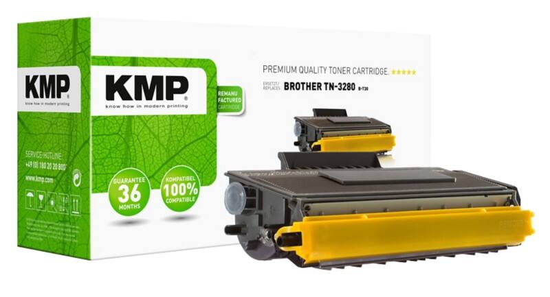 KMP Compatibel Brother TN-3280 Tonercartridge Zwart