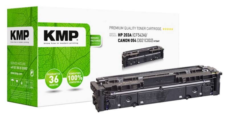 KMP Compatibel HP 203A Tonercartridge CF542A Geel