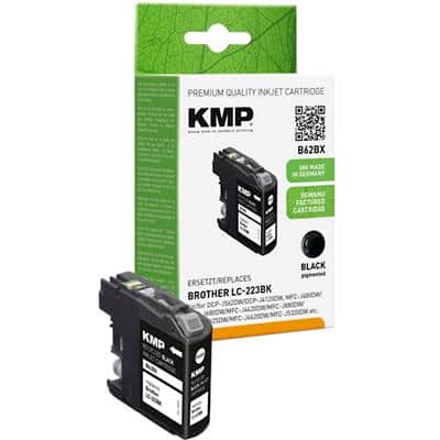KMP Compatibel Brother LC-223BK Inktcartridge Zwart