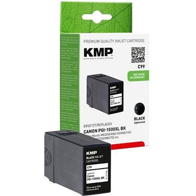 KMP C99 Inktcartridge Compatibel met Canon PGI-1500XL BK Zwart