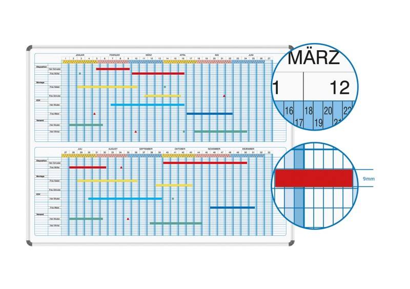 Ultradex Jaarplanner 800070 Wit, zilver 120 x 90 cm