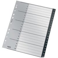 Leitz 1 tot 20 Tabblad  A4 Zwart PP (Polypropeen) Recycle