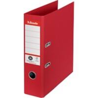 Esselte No.1 Power Ordner A4 75 mm Rood 2 ringen Karton Staand Klimaatneutraal Gerecycled karton 100%