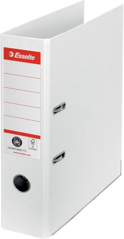 Esselte No,1 Power Breed Ordner A4 75 mm Wit 2 Ringen 627570 Staand Gerecycled