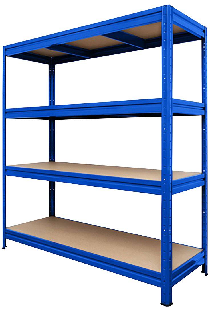 MAMMUT Kast 4 schappen Kunststof, Staal 1.800 x 600 x 2.000 mm Blauw