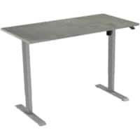 Euroseats Bureau Grijs, oxyd B000GR140OXY 80 x 750-1235 x 140 mm Poothoogte: 1210 mm