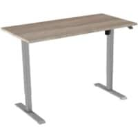 Euroseats Bureau Grijs, robson B000GR120ROB 80 x 750-1235 x 120 mm Poothoogte: 1210 mm