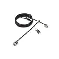 Kensington MicroSaver 2.0 Twin Laptopslot met Sleutel Zilver