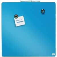 Nobo Mini Wandmontage Magnetisch whiteboardtegel 1903873 Gelakt staal Frameloos 360 mm x 360 mm Blauw