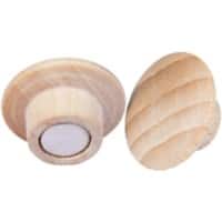Legamaster Magneten Lichtbruin draagkracht 25 mm 5 Stuks