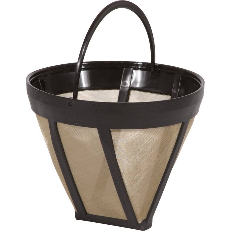 SCANPART Koffiefilter Kunststof, staal Goud 12,5 x 12,5 x 10,5 cm