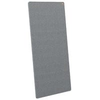 Nobo Move & Meet Systeem Draagbaar Whiteboard en Memobord 1915561 Gelakt Staal en Vilt 90 x 180 cm Grijs, Wit