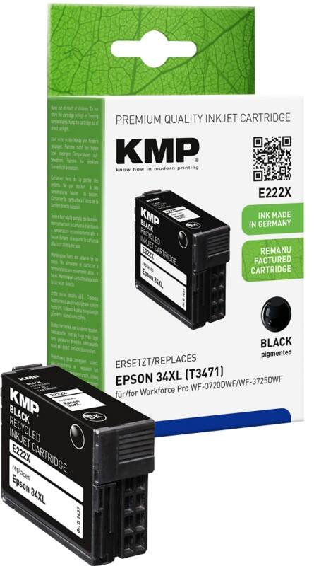 KMP Compatibel Epson 34XL Inktcartridge C13T34714010 Zwart