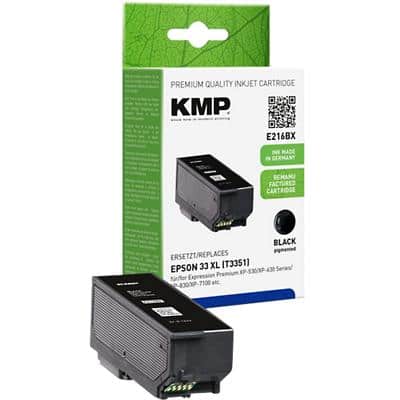 KMP E216BX Inktcartridge Compatibel met Epson 33XL Zwart